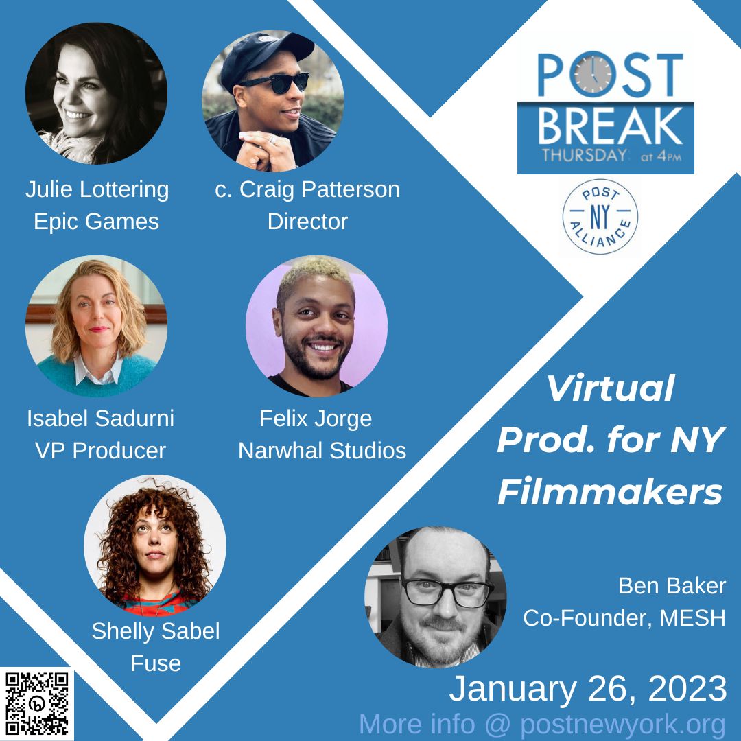 PostNY's tweet photo. Events are back in full force! On 1/26 = Virtual Production for New York Filmmakers. Itβs an IN-PERSON event!! π
For more information & to register, CLICK ππ
https://t.co/lalXbZC2Sr
#PNYA #virtualproduction #postbreak #Postproduction #filmmakers #nyc #ny #nyfilmmakers https://t.co/33Zd0g7Go3