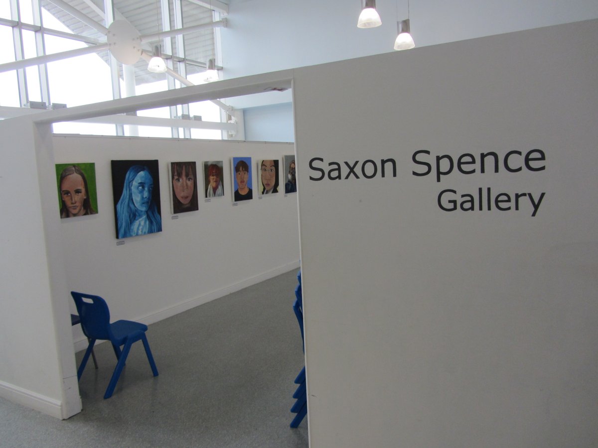 A beautiful new display of portraits produced by our Year 11 students. We are lucky enough to have a bespoke gallery space at St James funded by Saxon Spence CBE. It is a wonderful area to show off the amazing work produced by our students.