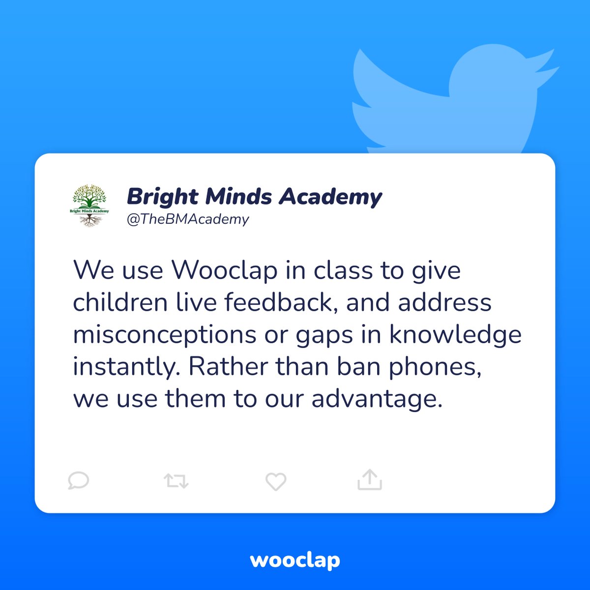 💡 With Wooclap, you can collect instant feedback, which is important for teachers &amp; trainers to immediately adapt to your learners' needs.

👏 Make 👏 use of 👏 technology! 👏

#education #edtech #highered #educationalinnovation #innovationpedagogique #neuroscience