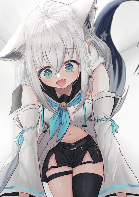 #絵フブキ
白上フブキさん描きました!
「ほーら」おきておきて!! 