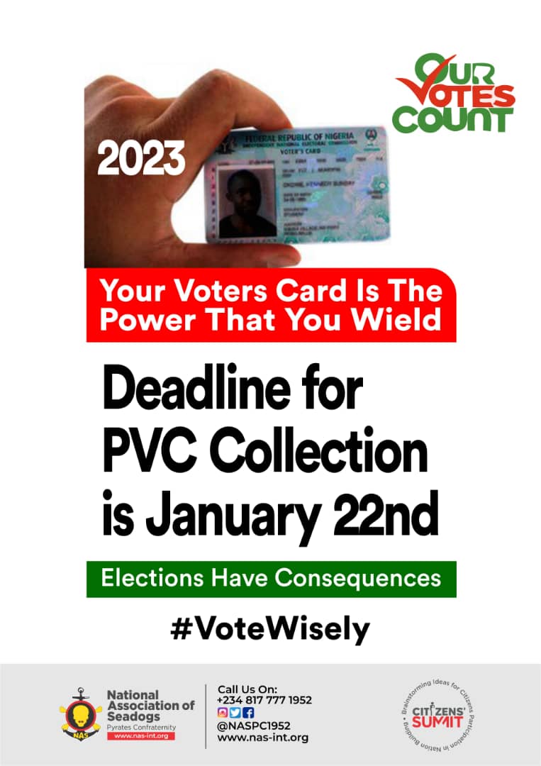 NASPC1952's tweet photo. In 46 days, you have a glorious opportunity to determine your own future. Voting during elections is both a civic and moral responsibility. Your power to make a positive difference is in your PVC.
#OurVotesCount
#PVCisYourPower
#NASPC1952 https://t.co/OR7RcKAsqp