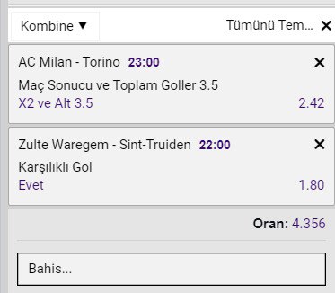 2 maçında analizi var yavaş yavaş buralara dönme kararı aldım.  KAZANIRSAK 4 <a href="/BetaverseSosyal/">Betaverse</a> üyesine 100 ER TL VERELİM. 

 bit.ly/BverseW