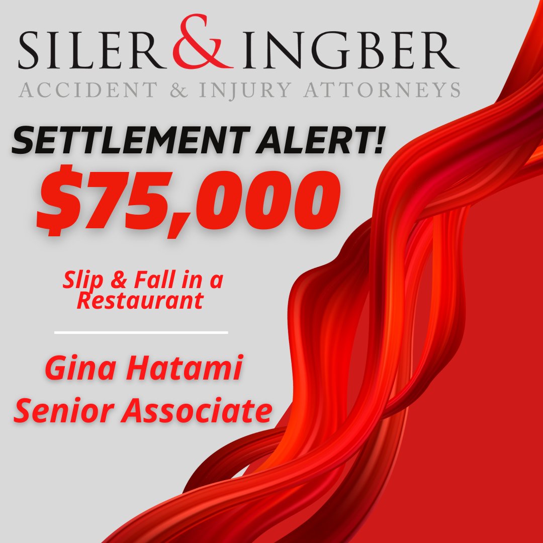 Our client suffered a knee injury resulting from a slip & fall accident in a restaurant. The case was settled for $75,000 by Gina Hatami, Senior Associate.

#personalinjury #longisland #piattorney #settlementalert #personalinjurysettlement #sileringber