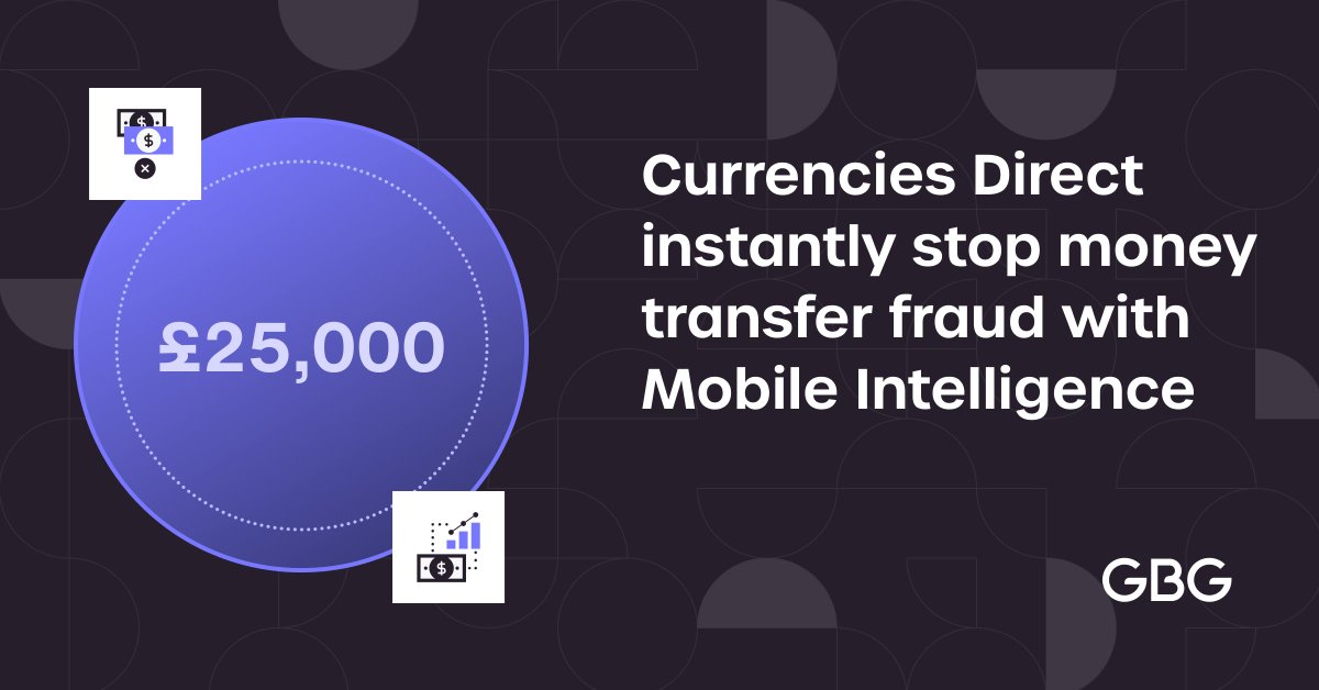 GBGplc's tweet image. When Currencies Direct added mobile ID to their background identity checks the real-time results instantly paid off. Read the full #MobileIntelligence results: gbgplc.com/en/our-custome…  #Identityauthentication #Financialservices #Fraudprevention #Buildtrust