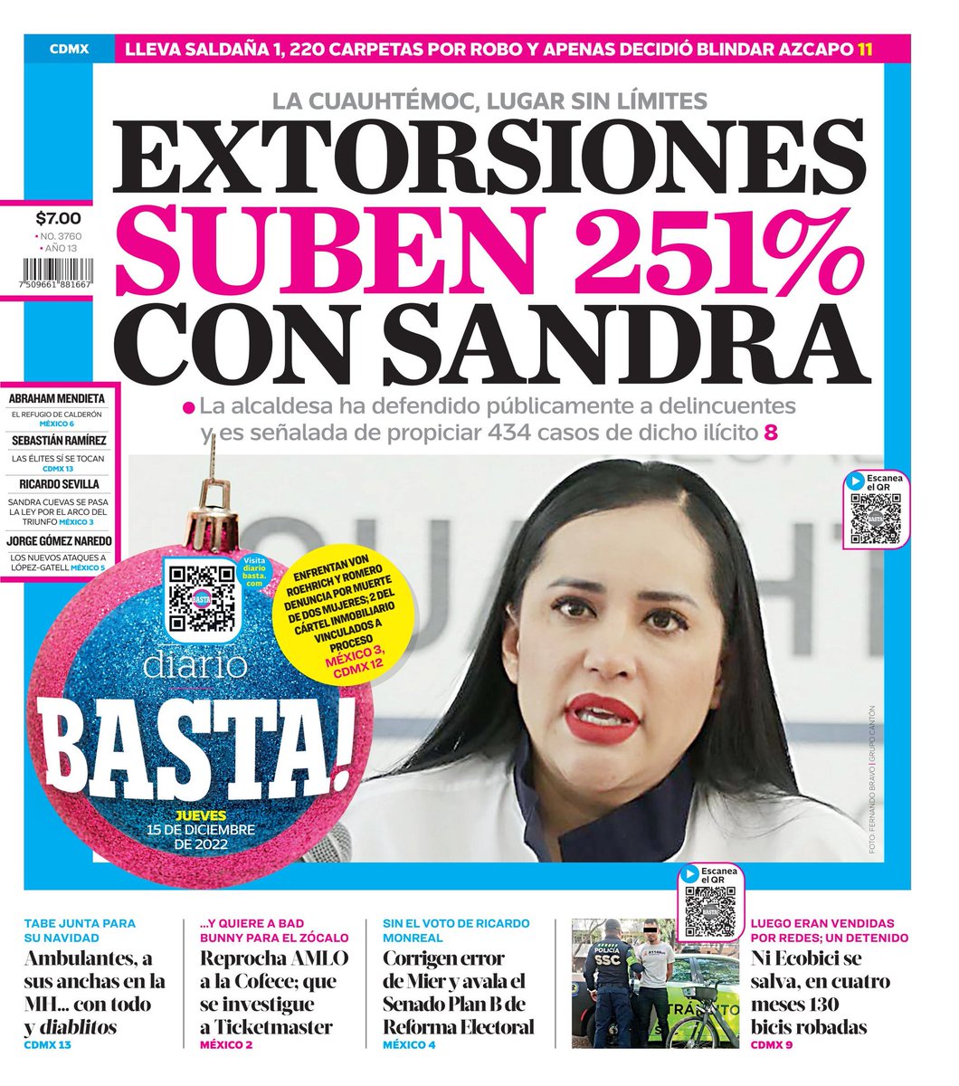 red_pimiento's tweet photo. El muerto en la Polar #LaPolar es responsabilidad de Sandra Cuevas, ha convertido antros y bares en la Cuauhtémoc en puntos de distribución de bandas y cárteles a los que protege, como la Unión Tepito, "la reactivación" del narco moche. 

#LaPolarMata https://t.co/tozheffM4l