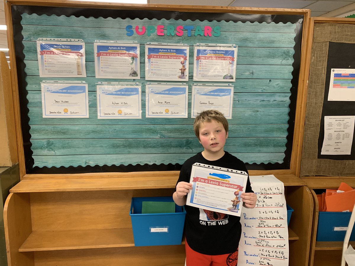 Superstar Conner joins our Superstar Board!! Congratulations, Conner! He levelled up on Lexia! Great Job! <a href="/RosevillePSWind/">Roseville School</a> <a href="/gecdsbpro/">GECDSB PR</a>