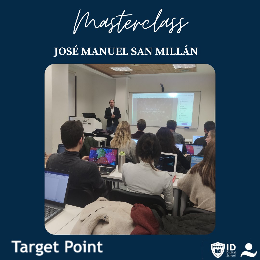 José Manuel San Millán, fundador y CEO de la consultoría Target Point S.L., impartió en el día de ayer una charla sobre microtargeting y, en especial, microtargeting político en <a href="/MasterComunic/">Máster Comunicación</a> que impartimos junto con la <a href="/universidadcjc/">UCJC</a>.

 master-comunicacion.es/blogmastercomu…