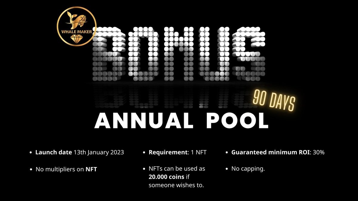 Set your reminder for tomorrow!🔥🔥
1 #NFT and as many #WMF as you like!😉

#BRC bit.ly/3lTBqkD 

#BSC bit.ly/3NPPwz6

#NFTS  whalemakernft.fund

Stay up to date: t.me/WhaleMakerFund