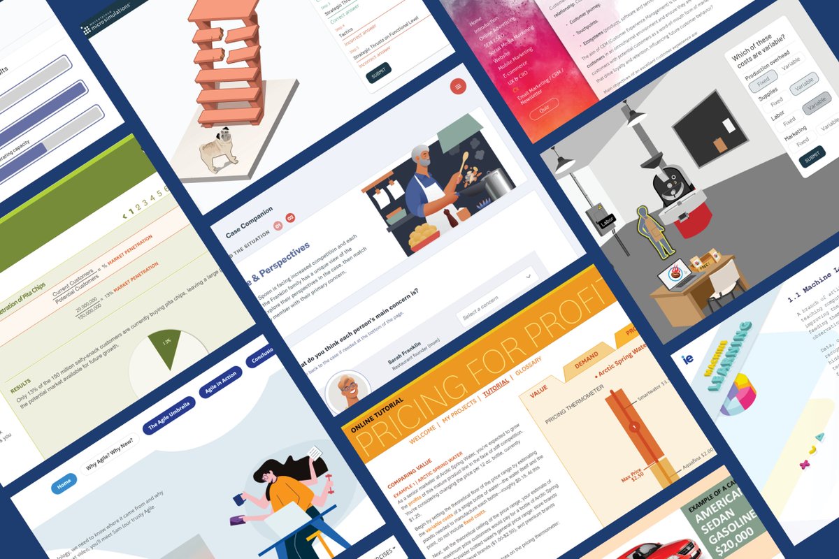 HarvardBizEdu's tweet image. Interested in using online tutorials in your classroom next term? We are thrilled to share that nine online tutorials from our partner @MarketplaceSims are now available in our catalog.
See all tutorials here: ow.ly/T5tM50MkhAi
#OnlineTutorials #HigherEd