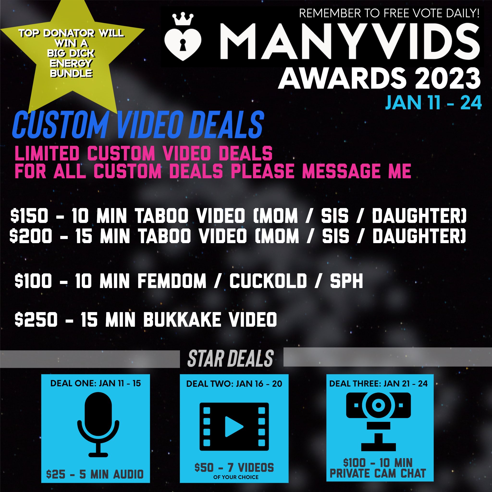 TW Pornstars 3 pic. KIMBOOLEYJX 🎃. Twitter. Manyvids Awards Deals