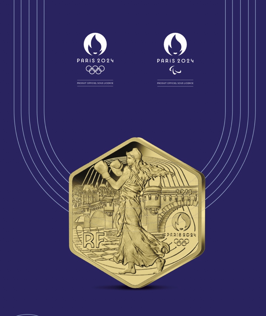 JFGuyot's tweet photo. La @MonnaieDeParis présente une nouvelle pièce #Paris2024 : la #Semeuse pratiquant le pugilat, surplombant le Pont Neuf. La #boxe tire son origine du pugilat, un sport antique où seulement les poings étaient utilisés https://t.co/PqKFhi2Met