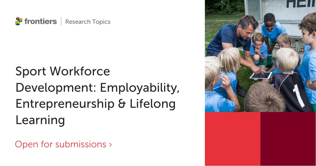 FrontSportsAL's tweet photo. Our latest #ResearchTopic, led by @i_manage_sport, Prof. Irena Valantine, @Leighatsport, @DrMarcKeech &amp; @ThierryZintz is now open for submissions! 

Sport Workforce Development: Employability, Entrepreneurship &amp; Lifelong Learning

https://t.co/yQ8gyjA0s6

📅 22/07/2023 https://t.co/B4xhJkaqjt