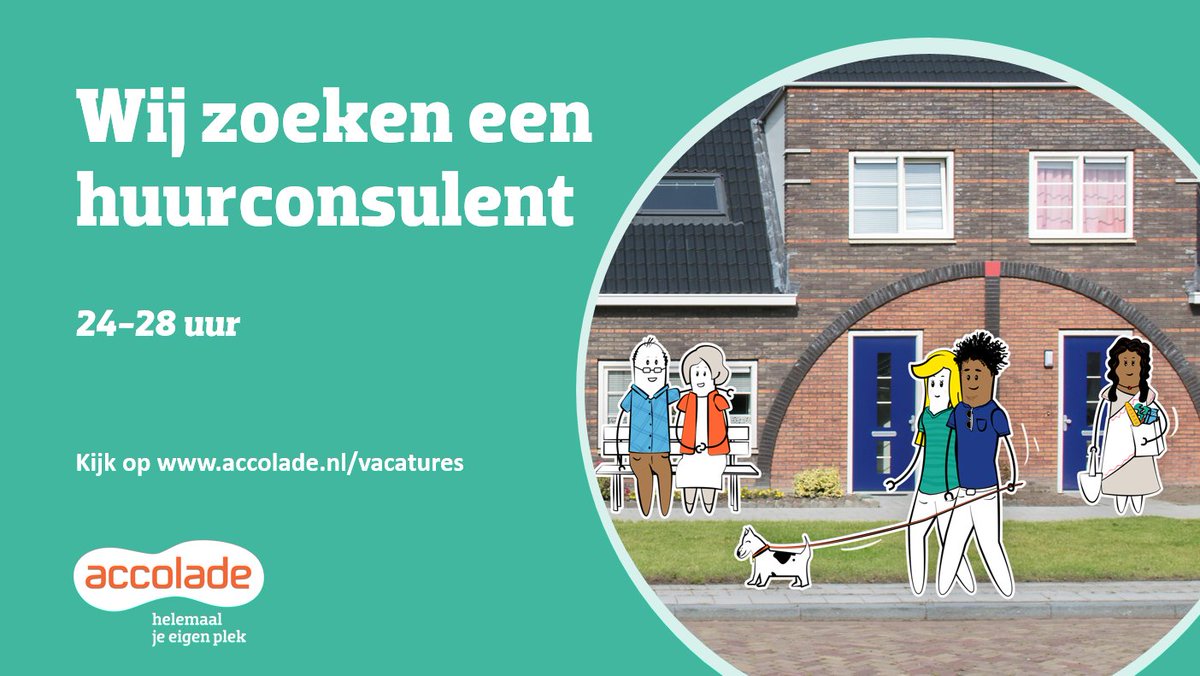 AccoladeNL's tweet photo. Wil jij een betekenisvolle rol vervullen in een maatschappelijke organisatie? Dan ben je van harte welkom om te solliciteren. Wij zoeken een huurconsulent. Kijk op https://t.co/hi6YyRg5YN. Solliciteren kan tot 25 januari. #huurconsulent #vacatures #incasso #teamincasso https://t.co/ysFbnbjeEF