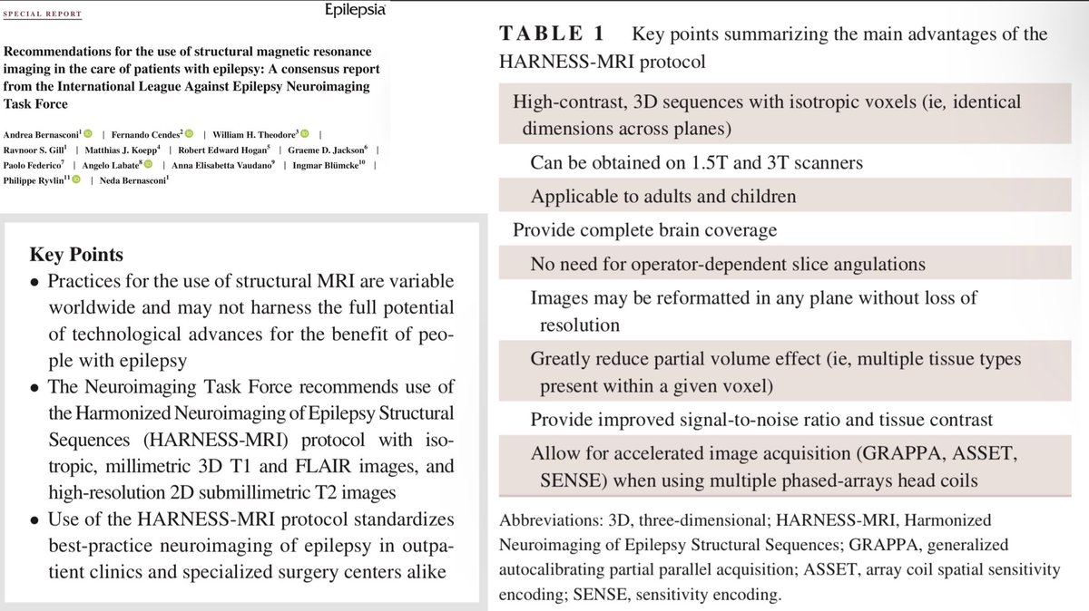 JordiRoldanB's tweet photo. #OnePediNeuroimaging (and adult) 🌏

#neurotools 

In epilepsy, to minimize -MRI when they´re really +MRI, let ´ s adapt our own protocols to the best standar: HARNESS-MRI from the ILAE. 2019

https://t.co/ILP7yMvghi https://t.co/8cXpB3qWYm