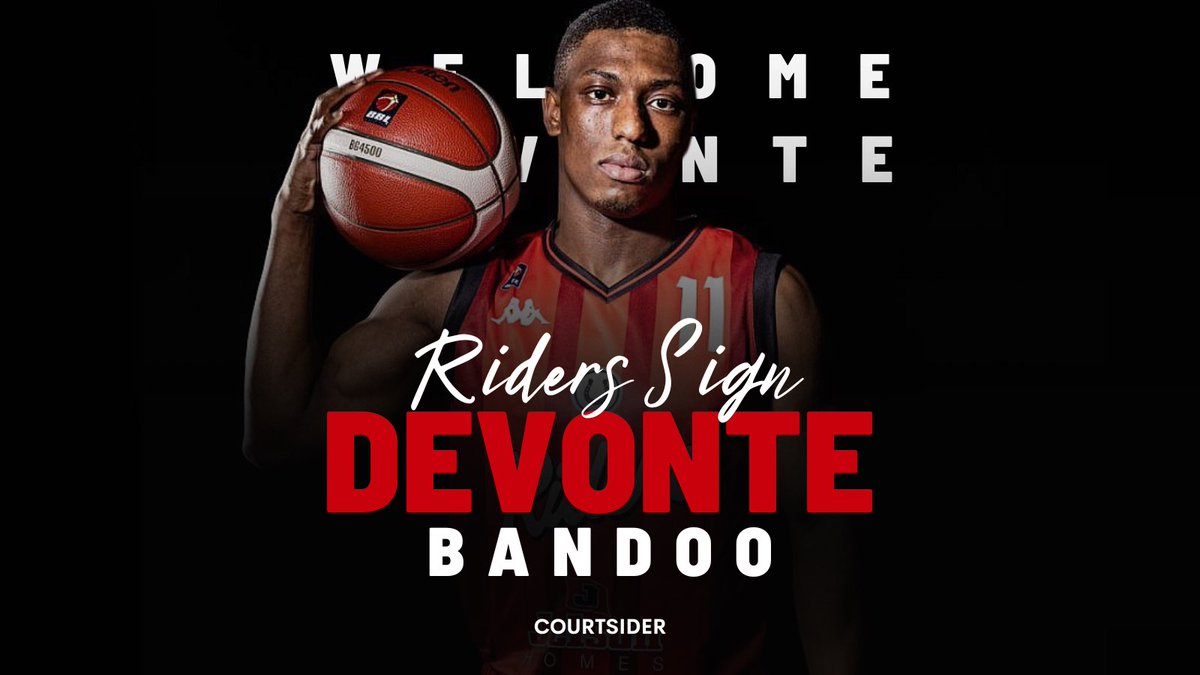 The @RidersBball have signed @DevonteBandoo to their BBL roster today! 👋🏼 Welcome to the league Devonte! #britishbasketball