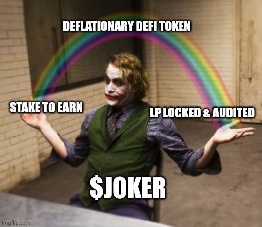 CHECK OUT $JOKER this is the sign that we are taking back DEFI!! Devs created a system that allow you to stake and earn while gaining privileges to swap without gas fee (Stage3 on roadmap) 🔥🔥DEVS BASED!!! t.me/JOKERWORLDPORT…