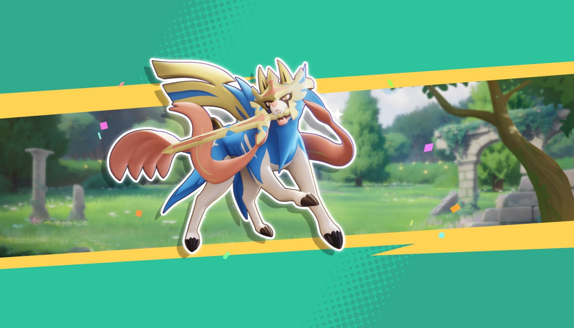 Eevee on X: Zacian picture replaced the Pokémon Day Logos from here So  Next Pokémon to join the Fray Its Zacian  / X