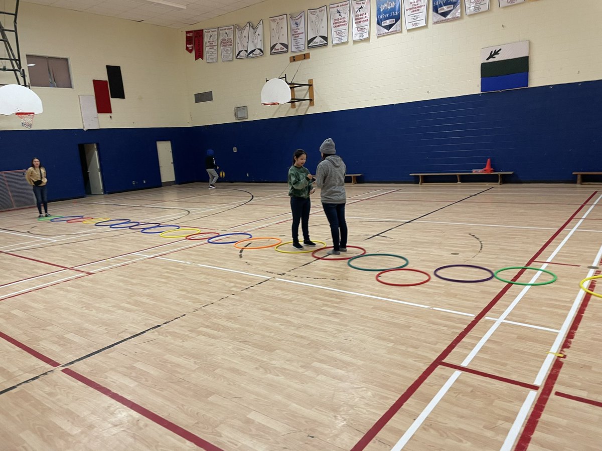Had some Hula hoop fun today! The grade 8’s played “the maze” and had a rock paper scissors race in todays class. Thanks to the @ThePEShed for the ideas. #cooperativelearning #problemsolving @jens_haven @PHECanada