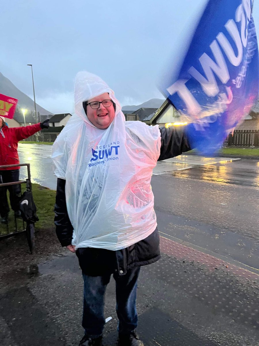 Wet and windy day but we need a #betterdealforteachers