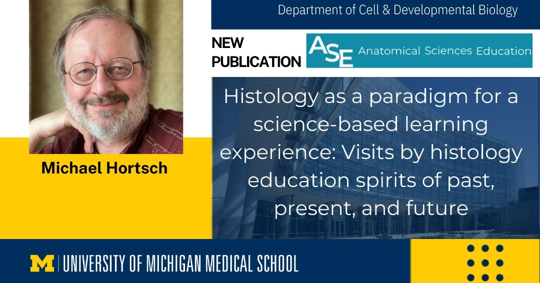 New Publication from Michael Hortsch!

"Histology as a paradigm for a science-based learning experience: Visits by histology education spirits of past, present, and future" has been published in <a href="/AnatomyOrg/">American Association for Anatomy</a> 

Read more: michmed.org/WAZJX

<a href="/UMCDB/">UMCDB</a>