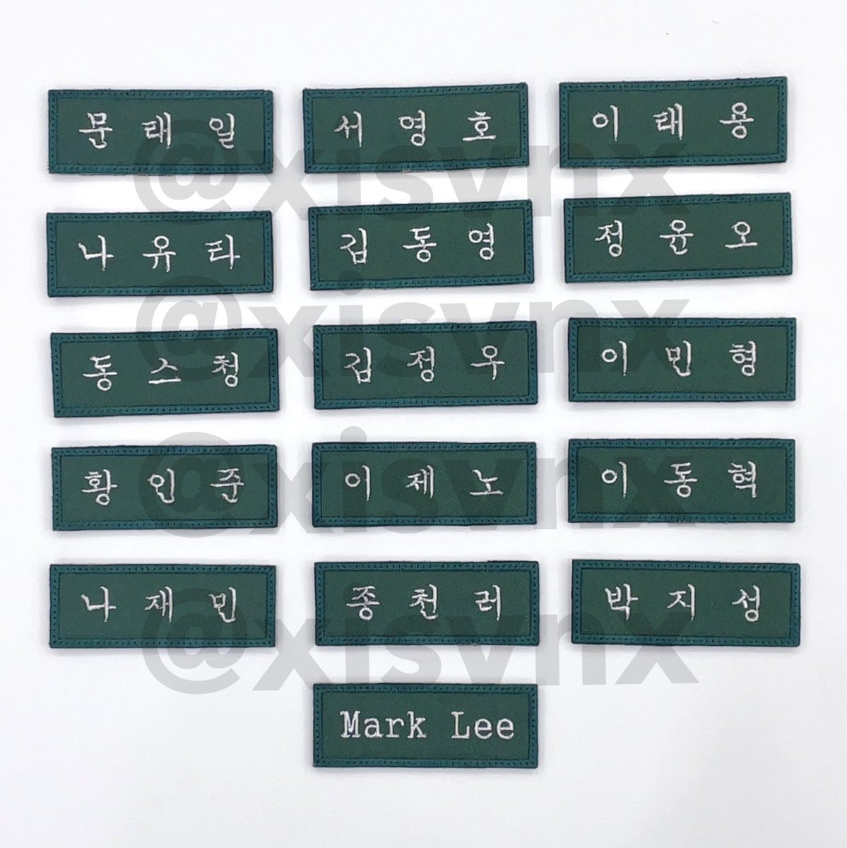 xisvnx's tweet photo. 💚NCT 엔시티 자수 명찰💚

📍개당 2000₩ (옷핀 추가 시 2500₩)
📍직접 자수기로 제작!!
📍럭키번호 특전 있습니다!!

#RT 추첨 10분께 원하시는 멤버의 명찰을 드립니당

🔗 https://t.co/j8HKQrGjTe

서치용) 엔시티드림 엔시티127 엔시티 자수명찰 명찰 nct nctdream nct127 https://t.co/XpjDYRArIK