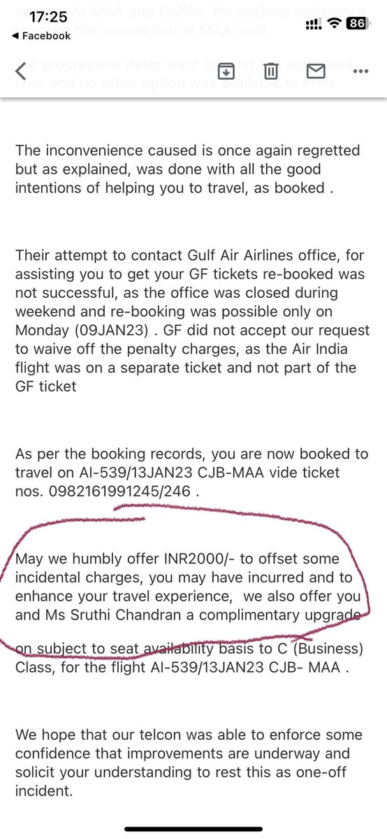 prsnth89's tweet photo. @airindiain - Just 2000rs compensation for below losses for an international traveller?  #AirIndia #AirIndiaHorror @ndtv @news7tamil @BBCHindi @TamilTheHindu @News18India @sunnewstamil @ThanthiTV @polimernews https://t.co/lZnhMcySTK