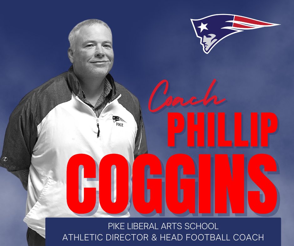 We are excited to announce Coach Phillip Coggins as our new Athletic Director and Head Football Coach. 

We look forward to having Coach Coggins and his wife and their children on campus soon for an official press conference and Meet & Greet event.

#GoPike | #ProudToBeAPatriot