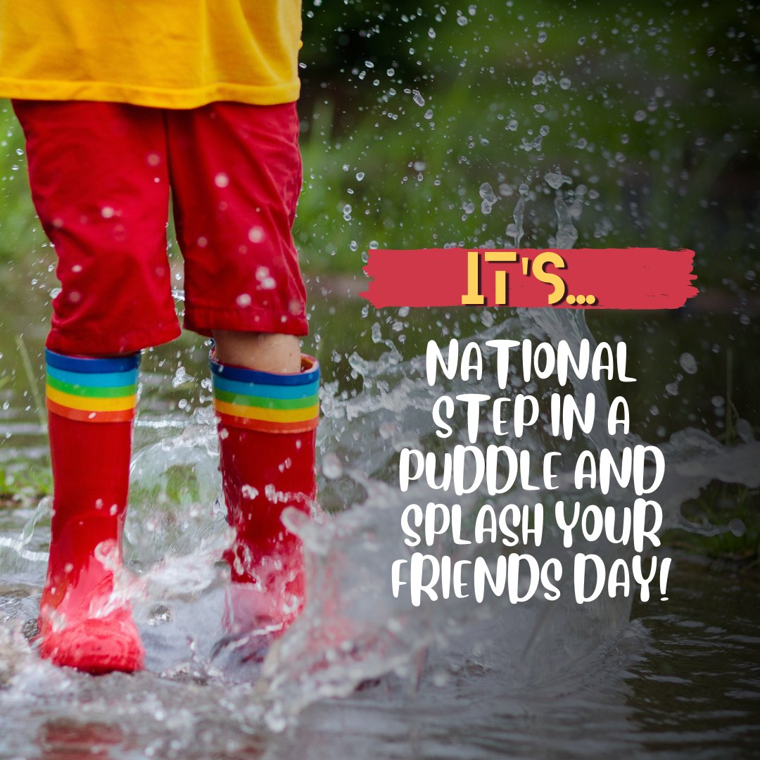 WascoElectric's tweet image. So put on your rain boots and get to stomping!  ☔ 

#NationalStepInAPuddleAndSplashYourFriendsDay #RainyDay #PuddleJumping