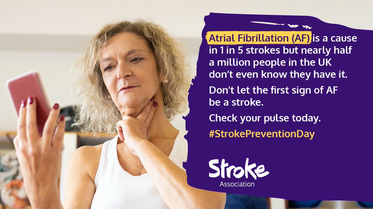 We’re proud to support <a href="/TheStrokeAssoc/">Stroke Association</a> this #StrokePreventionDay and join them in encouraging everyone to check their pulse for Atrial Fibrillation (AF) so that we can stop stroke before it happens. Find out more at stroke.org.uk/stroke-prevent… #SPD23