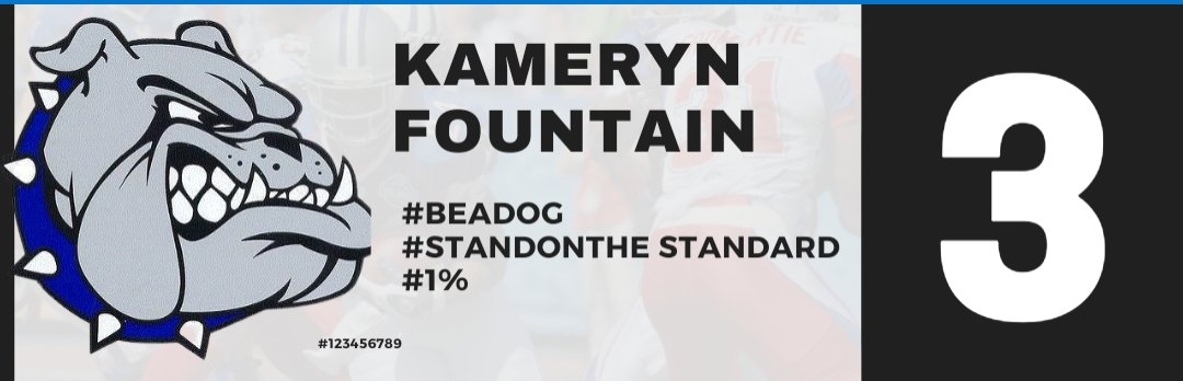 Big Shout out to @Kameryn76867144 for being named to the @GHSFdaily All State team Honrable Mention.  Congrats!!! Big dog coming #beadog #standonthestandard