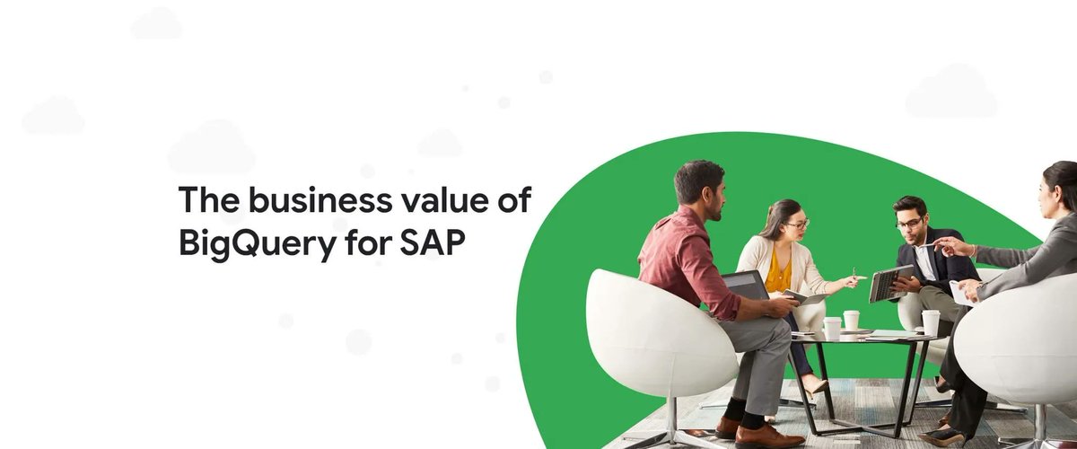 dataflix's tweet photo. "The Value of BigQuery from Google Cloud
for SAP Customers - https://t.co/Wih6rrGPyY #SAP #GoogleCloud #BigQuery #Dataflix" https://t.co/spROGwVkE9