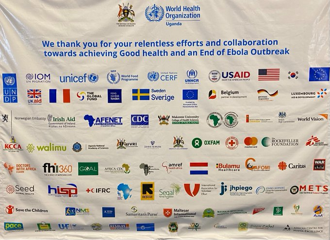 DarylCrowden's tweet photo. Today, after 42 days with no new cases, #Uganda announced the end of the recent #Ebola outbreak. @medicalteams congratulates @MinofHealthUG on the leadership provided &amp; is grateful for the partnership approach that resulted in a rapid response &amp; conatinment. https://t.co/opU0tTyoz9