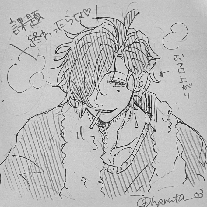 アナログ落書き(はよ課題やれ)
明ⅰ石さん!!私にもアイスくださぁぁあい!!!!!!!!! 