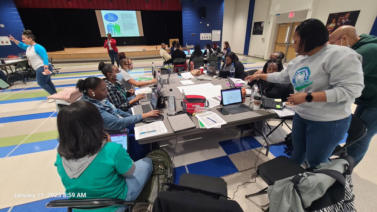 Different space,  same work.  PBIS Tier 1 training w/ <a href="/TaraSheltonSEL/">Tara Shelton</a> and Leah Black from <a href="/MetroRESA/">Metro RESA</a> .