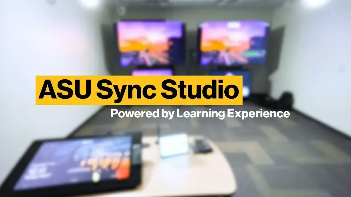 ASU Learning Experience (@asu_lx) on Twitter photo Sync Studios support the continued expansion of <a href="/ASU/">Arizona State University</a> Sync as faculty seek environments in which they can actively engage their students even while physically distanced. buff.ly/3vNNY21 Sync Studios support the continued expansion of <a href="/ASU/">Arizona State University</a> Sync as faculty seek environments in which they can actively engage their students even while physically distanced. buff.ly/3vNNY21