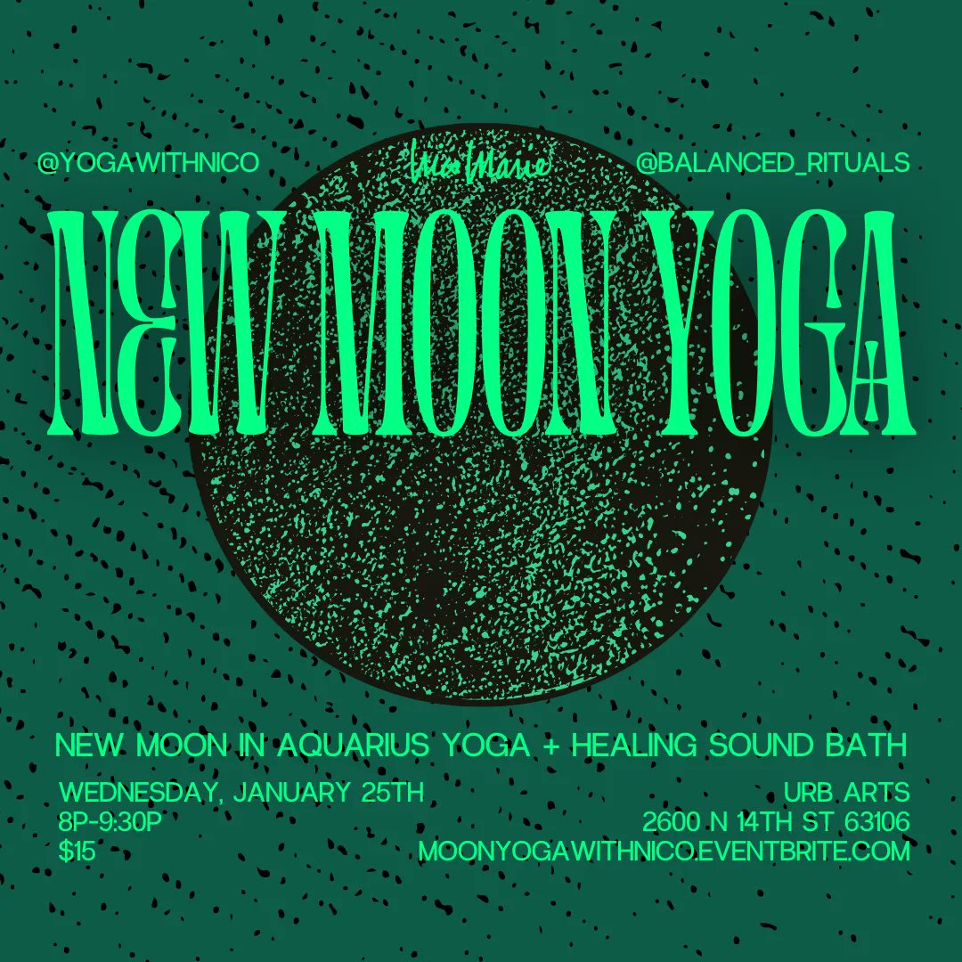New Moon Yoga with Nico. Get your tix at Eventbrite

#yoga
#newmoonyoga
#soundbath