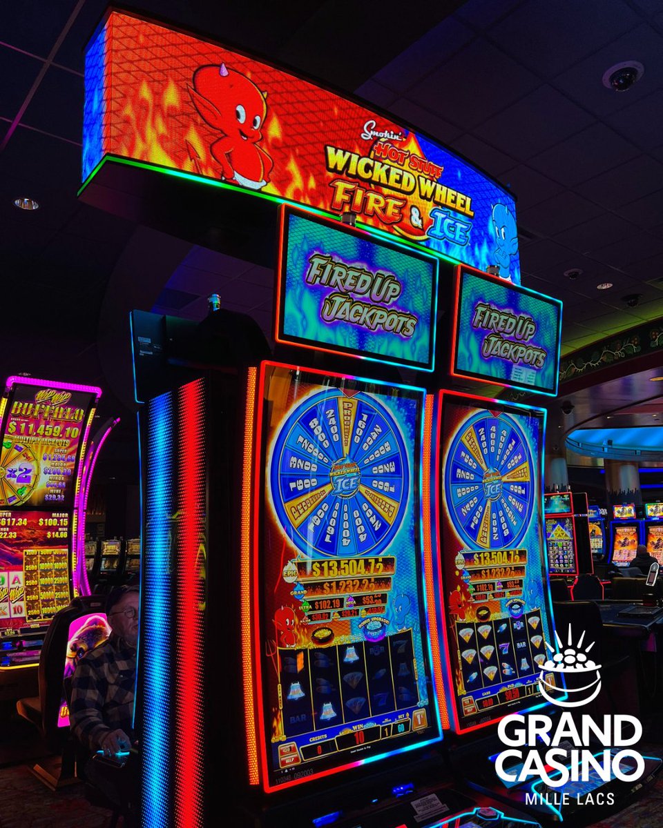 Fire up your jackpot &#128293; at Grand Casino Mille Lacs, trigger the Wheel Feature while living America&#39;s Rich Life &#128176; at Grand Casino Hinckley, or better yet spin up some fun trying your luck at both this month! &#128525;

