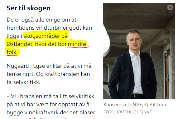 einarke's tweet photo. Sikkert smart å legge vindparker til områder med kortvokste folk! De ser jo ikke over trekronene. For øvrig mye sindige og fornuftige folk i skogene på østlandet. 
:-)  @EimundNygaard @lundkjetil 
https://t.co/3HVym3l0OT https://t.co/EjuwS2wKQh