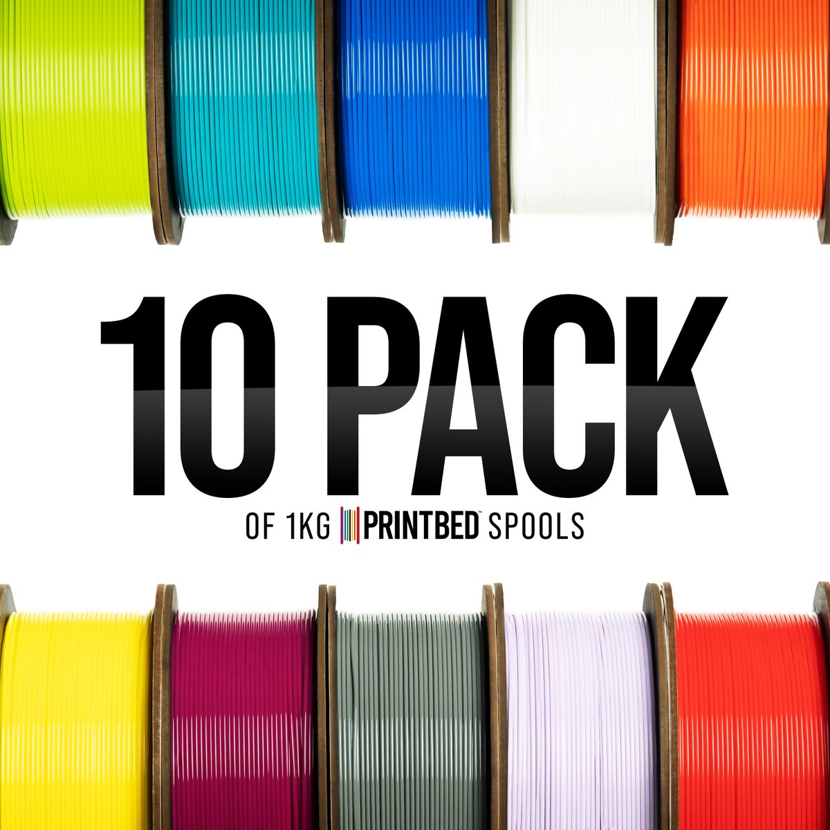 printbed's tweet image. The 10 Pack is now available for just $155 including free ground shipping! Mix & match your favorite colors & buy in bulk to save up to $100
#printbed #filament #3dfilament #3dprint #3dprinting #3dprintlife #madeintheusa #biodegradable #discount