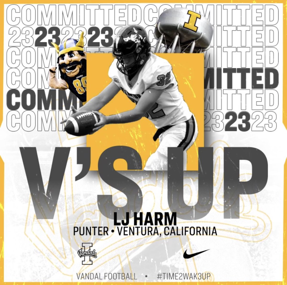 ljharm's tweet image. #Committed 🟡⚫️
@CoachTFord @CoachMoose @ThePuntFactory @jc_kicks17 @NextLevelKick1 @coachgolds_ @MccowanLonnie @VandalFootball @VCPirateFB