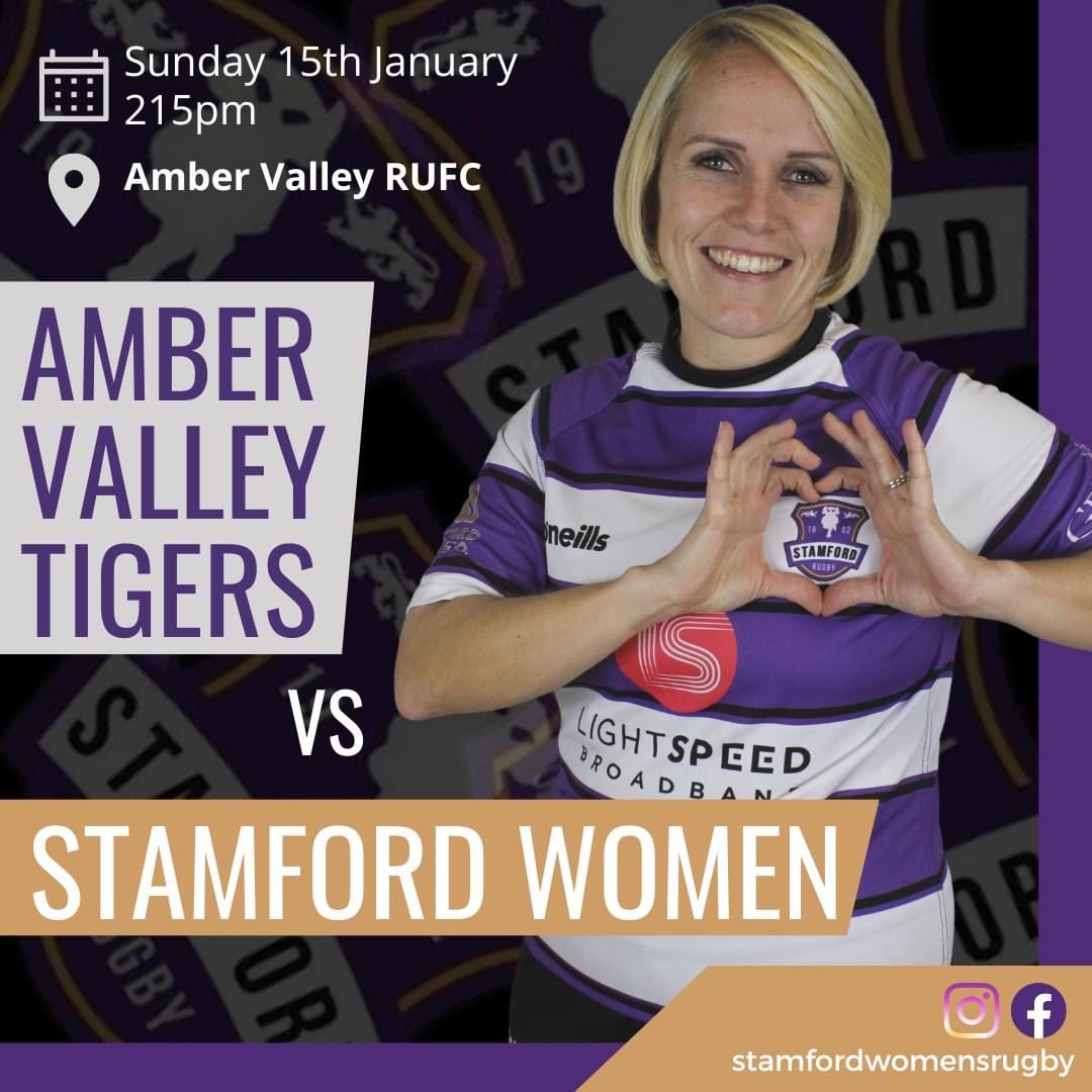 🟣⚫️⚪️ COMING UP ⚪️⚫️🟣

Our Womens 1XV travel to Amber Valley on Sunday in the next RFU league game.

💥Women's 1st XV away to <a href="/ambervalleyrufc/">ambervalleyrufc</a> Tigers

📅 Sunday 15th January 

⏱ KO 2:15pm

<a href="/RutStamSound/">Rutland & Stamford Sound</a> <a href="/Nldrfuladies/">NLDRFU Women</a> <a href="/Mercury1712/">Stamford Mercury</a> <a href="/LightspeedFibre/">LightSpeed Broadband</a> <a href="/RFU/">Rugby Football Union</a>