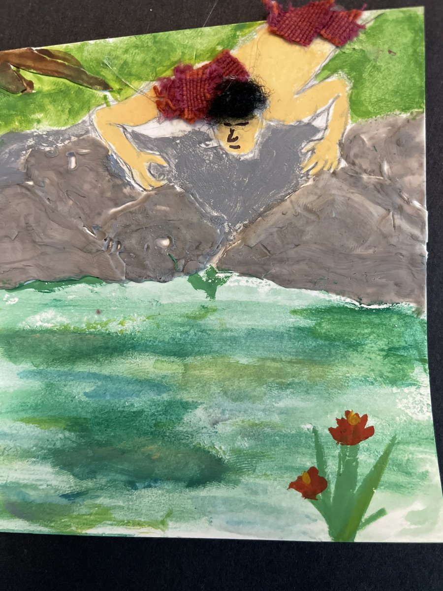 zbpipe's tweet photo. Students in middle school love mythology thanks to Rick Riordan and his series - today, after exploring the power of symbols, myths behind words and storytelling - students used mixed media to represent a favourite myth- can you guess? #1 is easy… #3 is so creative https://t.co/KHL4KQdem0