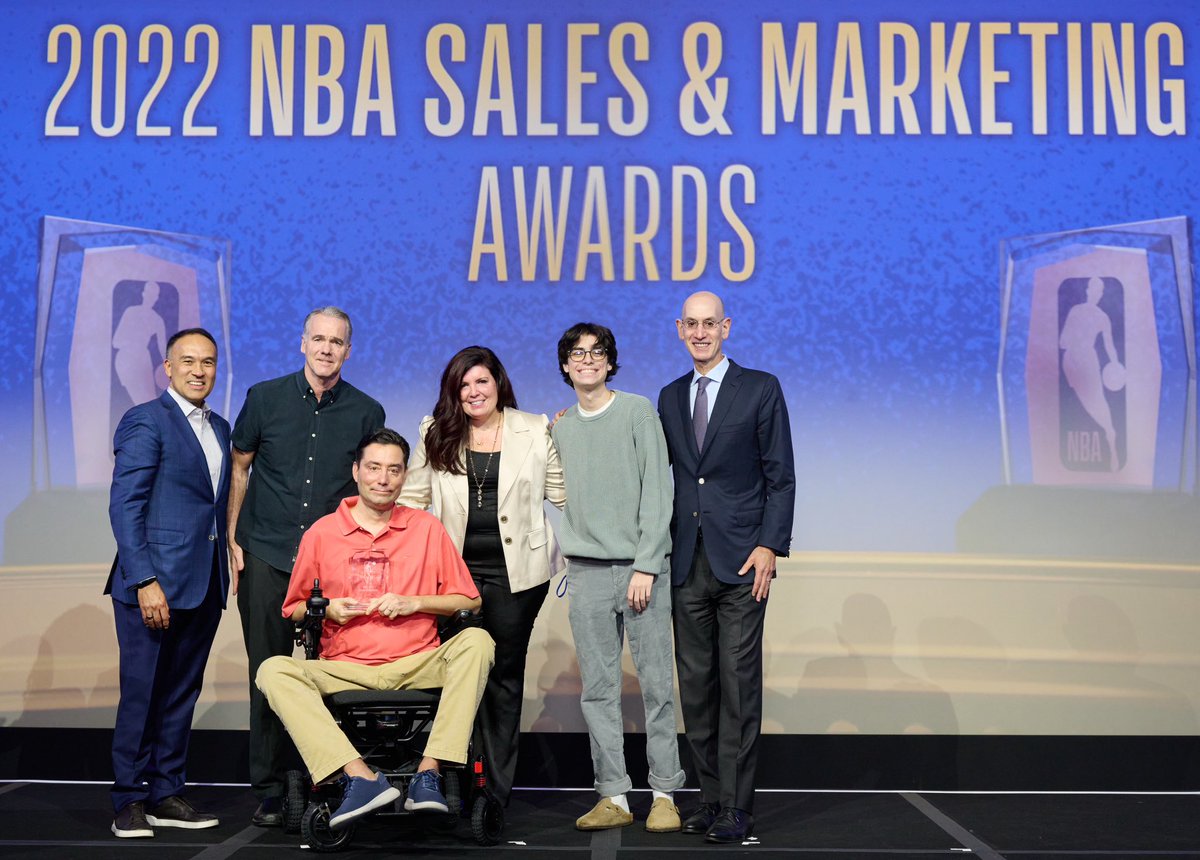 BKNetsRadio's tweet photo. Congratulations to our @ChrisCarrino on being honored with the #NBA “Values of the Game” award for his career and work with @CarrinoFSHD https://t.co/Clz8kV7y8l
