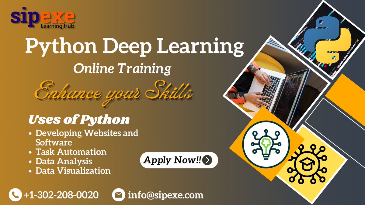 Sipexe_IT's tweet photo. Python Deep Learning Course- @ https://t.co/KVbeoaweYm will help you learn how to create programs that take data input and automate feature extraction
#python #deeplearning #machinelearning #programming #numpy #tensorflow #pythondeeplearning #engineer #followforfollowback #sipexe https://t.co/ibLmRxrMXz