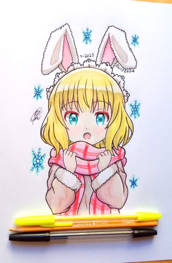 LUISZ4G4's tweet photo. #gochiusa kirima Syaro, hope you like it!🐰💛
【❄️ #firstpost2023 ❄️】
Always thanks for supporting.🖍👍
#ごちうさ #ご注文はうさぎですか https://t.co/lcRuPHKeFr