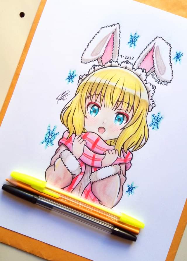 LUISZ4G4's tweet photo. #gochiusa kirima Syaro, hope you like it!🐰💛
【❄️ #firstpost2023 ❄️】
Always thanks for supporting.🖍👍
#ごちうさ #ご注文はうさぎですか https://t.co/lcRuPHKeFr