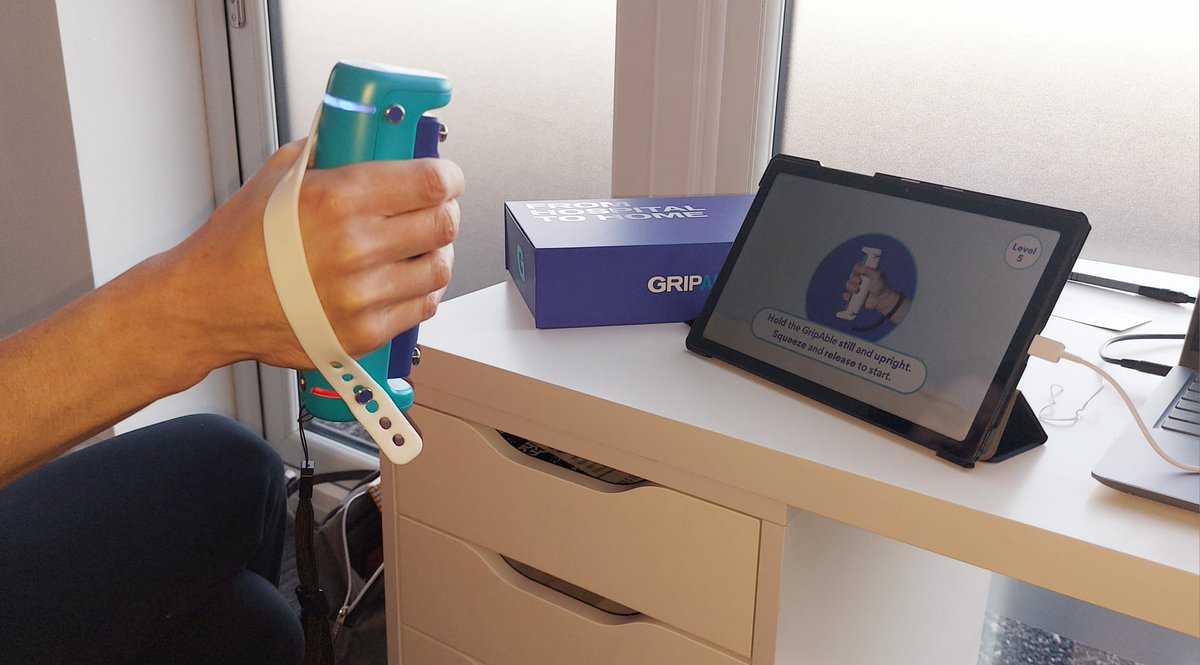 Loved having a play with our new GripAble today - it's quite addictive! Great to see how many reps can be achieved so quickly

#neurorehabilitation #1000reps #neurophysio #SeriousFunRehab