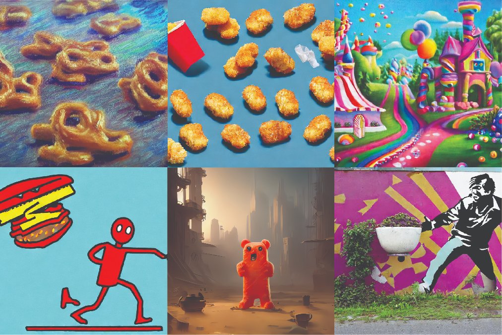 We asked the team to generate an image of their favorite snack using AI. The results ranged from ethereal to downright nightmare fuel. Can you guess the snacks?

#ai #aiartwork #bestofaiart #stablediffusion #creativeagency
