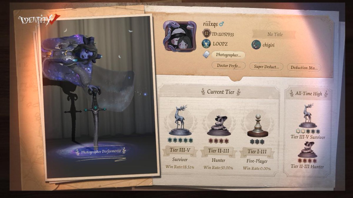 tubbbos's tweet photo. I'm playing Identity V. Fancy a game? https://t.co/KzhYQqrrq1