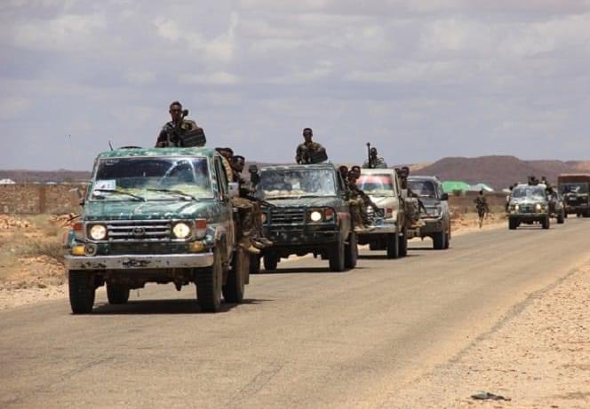 Puntland’s PSF/DANAB forces join the fight against the Shabaab in the liberation of Harardheere. This is a big deal, and very welcome. Liberated Harardheere, very soon Inshallah. Guul.